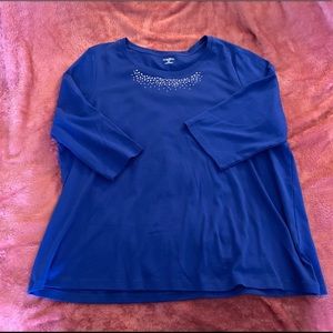 Never Worn Beaded 3/4 Sleeve T-shirt